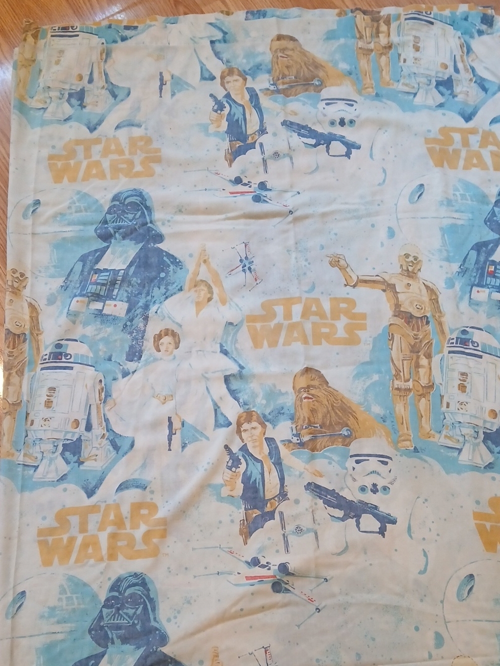 Vintage Star Wars Twin Size Flat Sheet